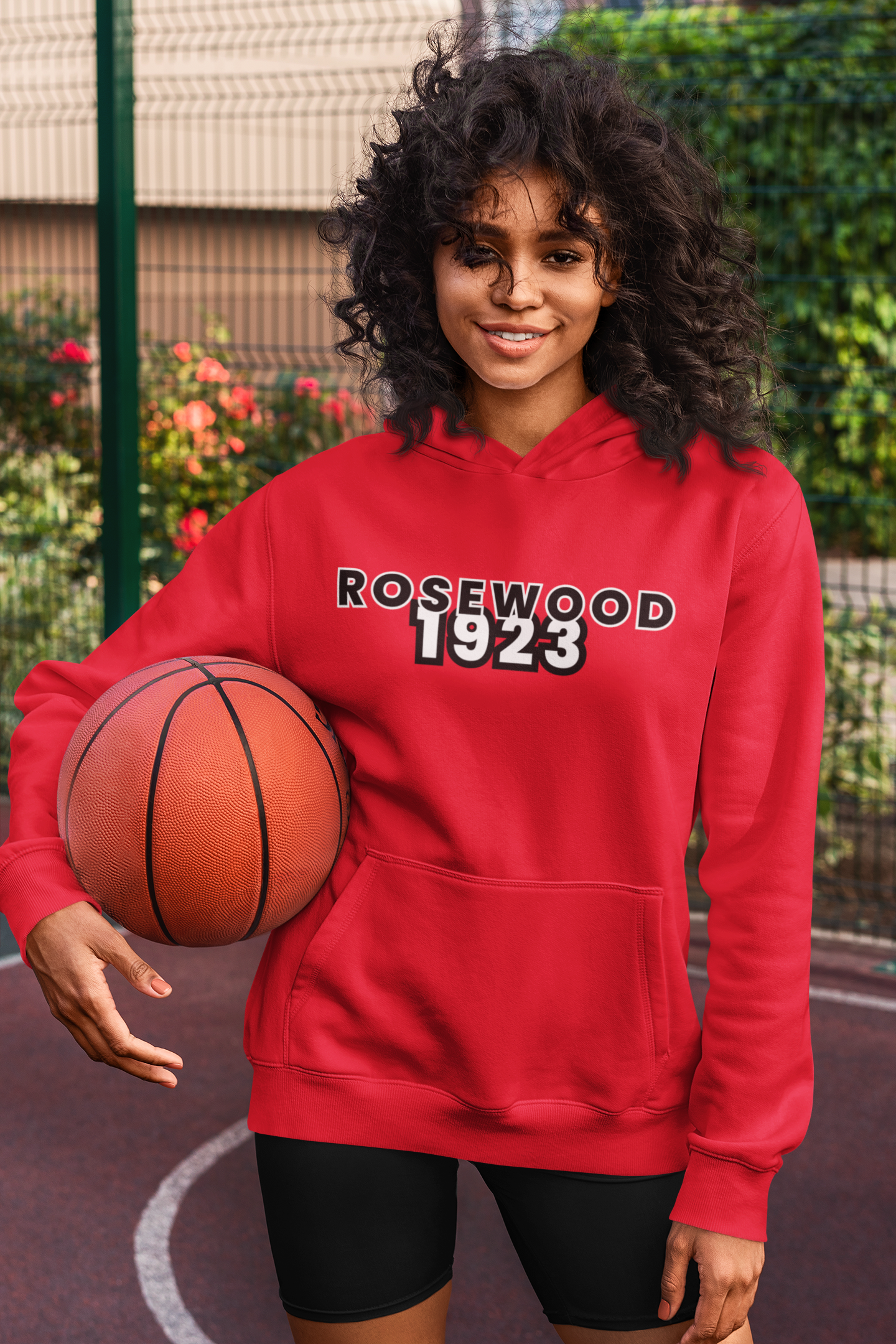 RRR Rosewood Unisex Hoodie BLACK/RED