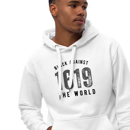 BATW Design 3 Premium Eco hoodie WHITE Unisex