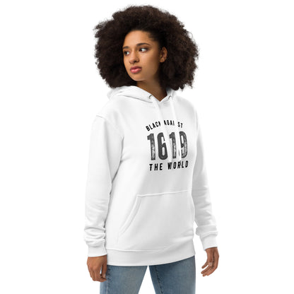 BATW Design 3 Premium Eco hoodie WHITE Unisex