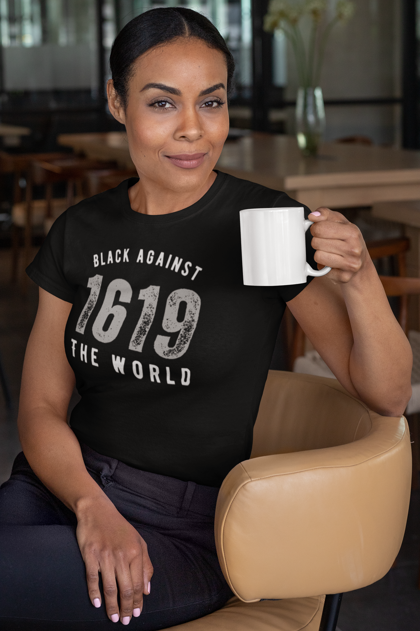 BATW Design 3 High-waisted T shirt BLACK Women