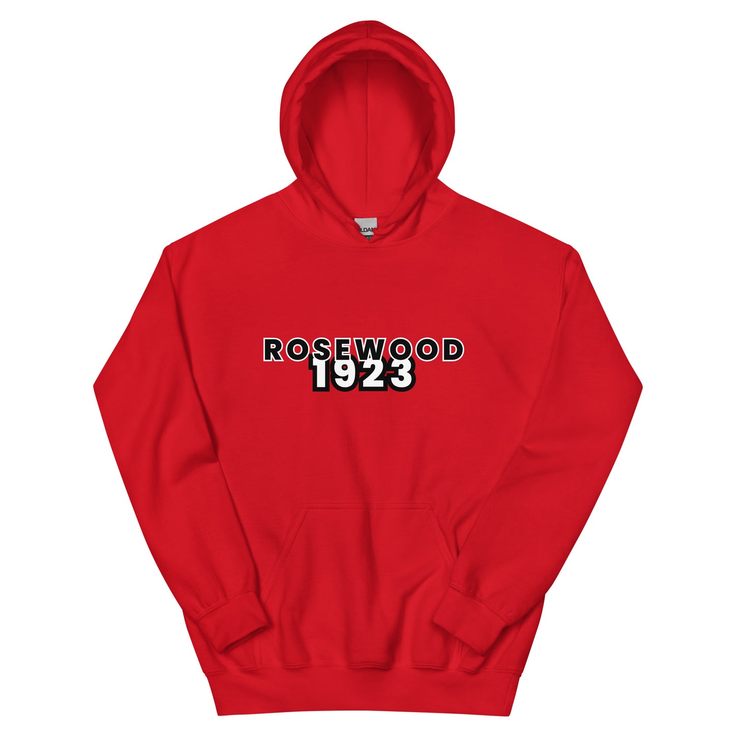 RRR Rosewood Unisex Hoodie BLACK/RED