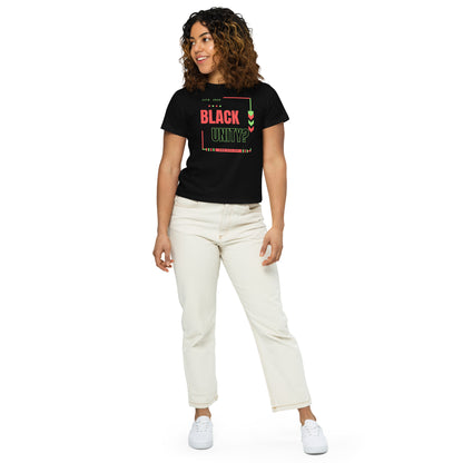 BATW Design 1 High-waisted T shirt WHITE/BLACK Women