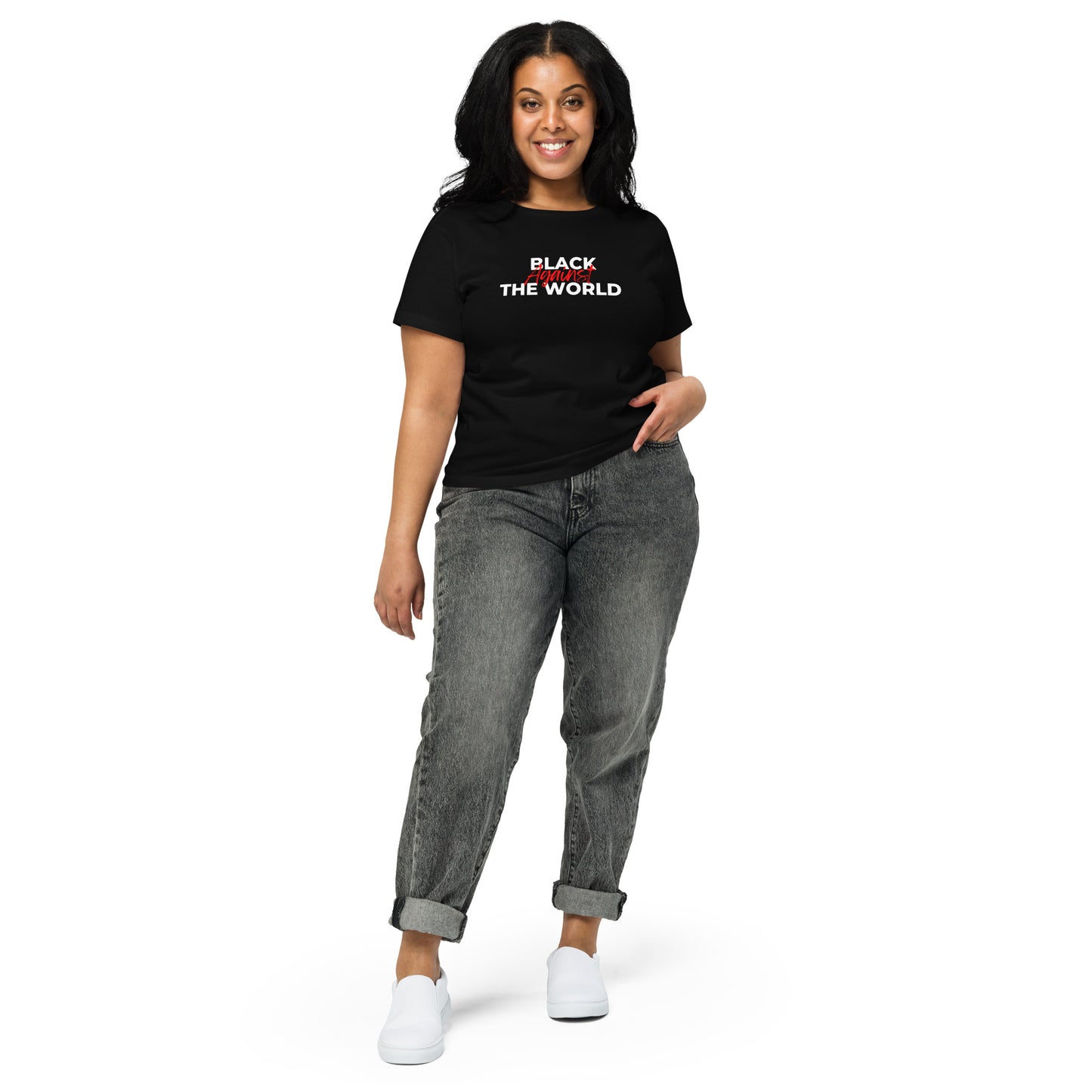 BATW Design 2 High-waisted T shirt BLACK Women