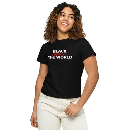 BATW Design 2 High-waisted T shirt BLACK Women